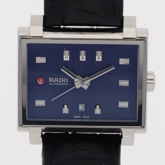 RADO R33019215 Tradition blue SS/leather AT - Picture 1 of 9